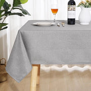 Tappeto da tavolo impermeabile con finitura lucida e aspetto di lino per una decorazione elegante della tavola - 140 x 180 cm