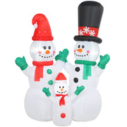Pupazzo di Neve Gonfiabile Famiglia 1.8m ¨C zephmum ¨C LED Interno Esterno