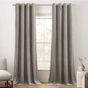 Tende Verdusteranti 300 g/m2 - Tende in Velluto - 2 Pezzi - 132x220 cm - Lacci Metallici - Alta Qualità - Decorazione per Finestre