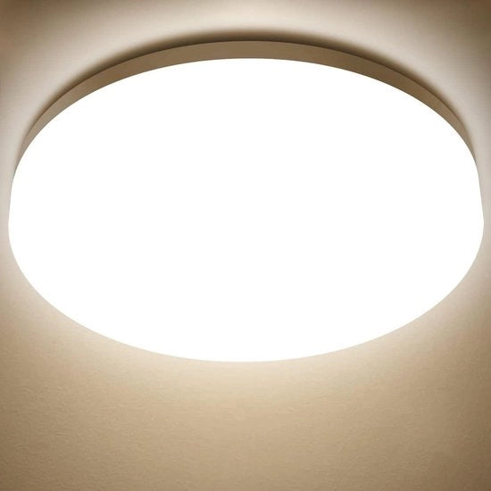 Lampada da soffitto 24W LED IP65 impermeabile 4000K 2400 Lumen luce bianco neutro - Adatto per cucina soggiorno camera da letto balcone bagno sala da pranzo - Diametro 330 mm