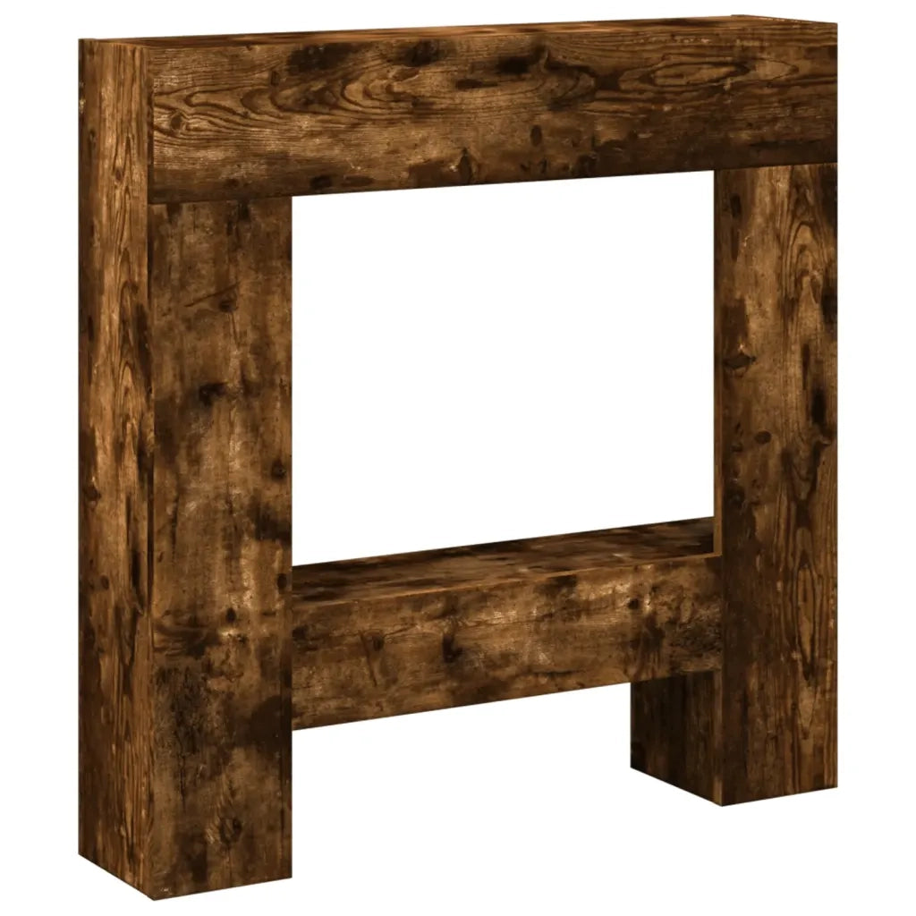 Cornice per Camino Rovere Fumo 81x18x82 cm in Truciolato CFW7625738