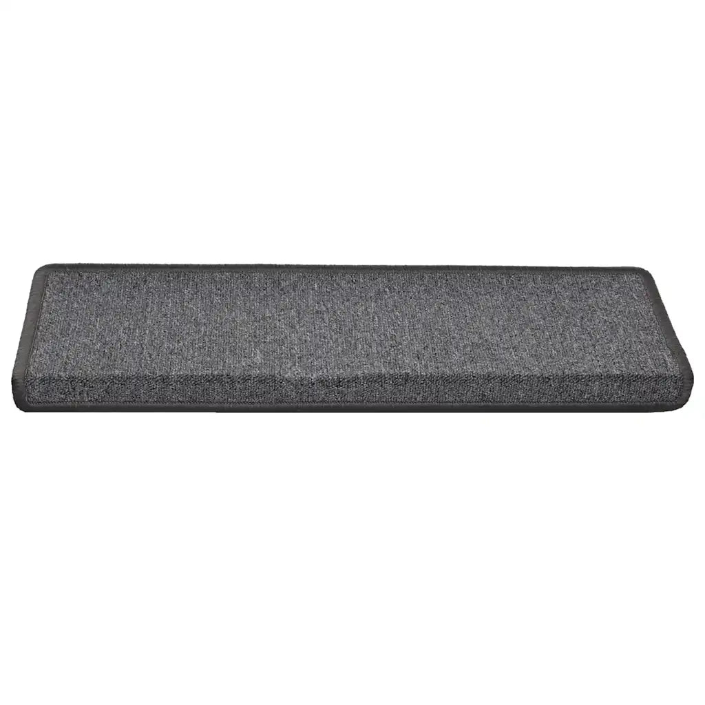 Tappetini per scale 30 pz | Gradini per Scale 65x21x4 cm Grigio scuro Bordo rettangolare