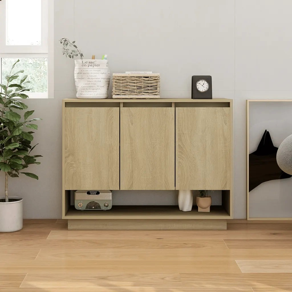 Credenza | Madia | Buffet da pranzo | Armadio da pranzo Rovere Sonoma 97x31x75 cm in Truciolato