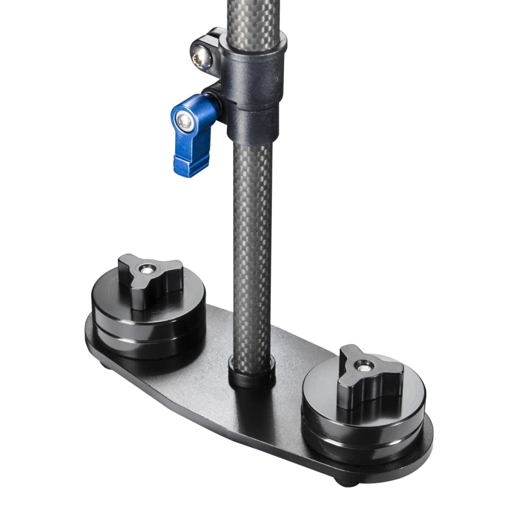 StabyPod XS treppiede steadycam per la stabilizzazione di fotocamere DSLR (misura massima 40 cm, carbonio, piastra a sgancio rapido,), 19942, alluminio, nero, taglia XS (40 cm)