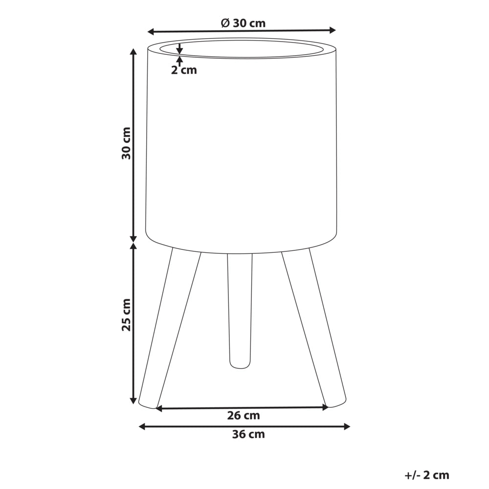 Vaso per piante bianco sporco MgO in stile antico per interni e per esterni