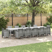 Tavolo da Giardino Grigio chiaro 400 x 100 x 73 cm polyrattan 3378531