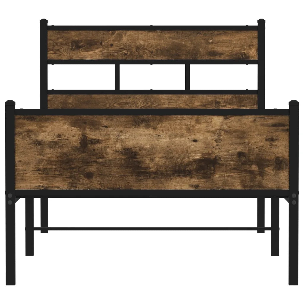 Giroletto senza Materasso Rovere Fumo 107x200 cm in Truciolato