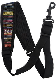 Fascia per Saxofono Regolabile - Cintura a Spalla in Cotone - Gancio a Carabina - Universale - Leggero - 34x5,5 cm - Cintura per Strumenti
