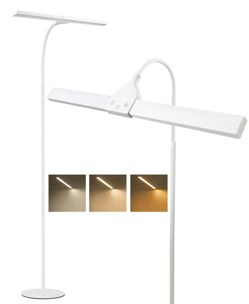 ZMH Lampada da terra a LED moderna lampada da lettura touch con timer illuminazione per ufficio