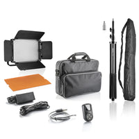 Niova 600 Plus Daylight Faretto LED per fotografia con stativo treppiedi, luce per foto e video dimmerabile, con telecomando, per studio fotografico