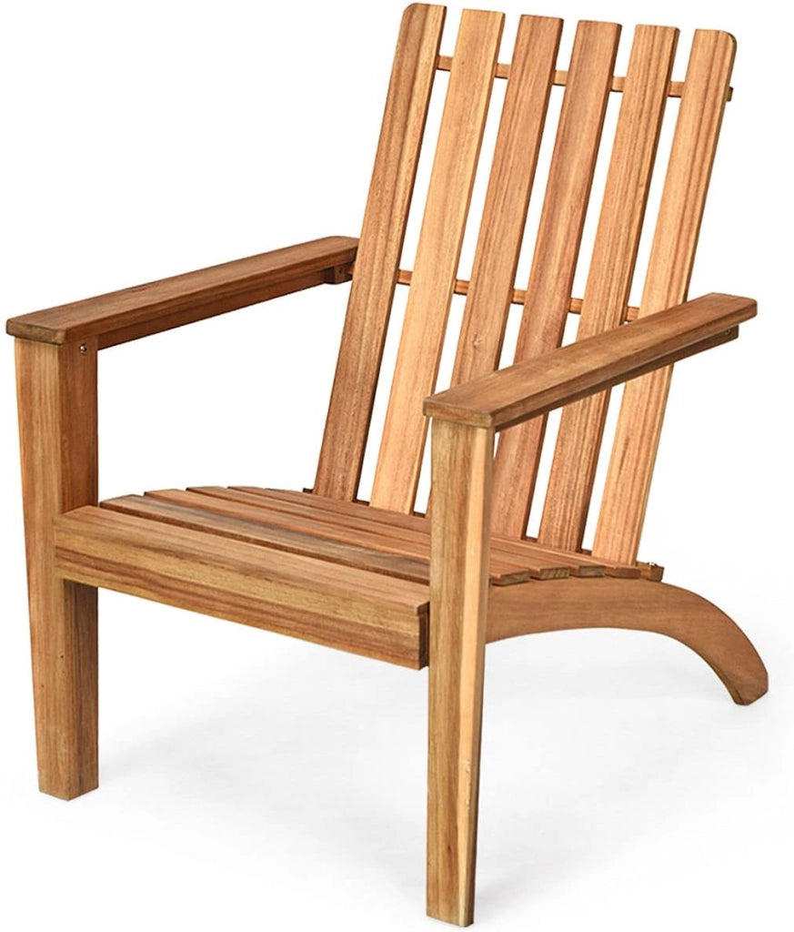 Sedie per Giardino/Esterno Rustica in Legno di Acacia,Adirondac Poltrone Poltrocine da Esterno Ergonomica Giardino, Balcone, Terrazza