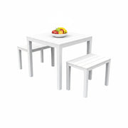 Salottino Outdoor Alambico, set Salotto da Esterno 2 Posti Made in Italy, Bianco