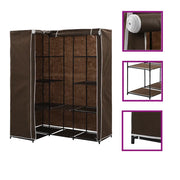 Armadio Angolare Marrone 130x87x169 cm cod mxl 66702