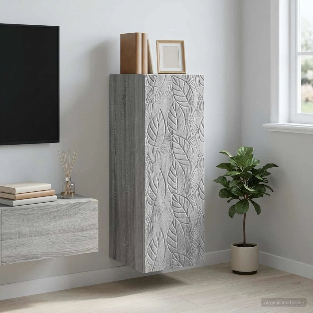 Mobiletto a muro 33 x 34,5 x 90 cm Legno ingegnerizzato 898761