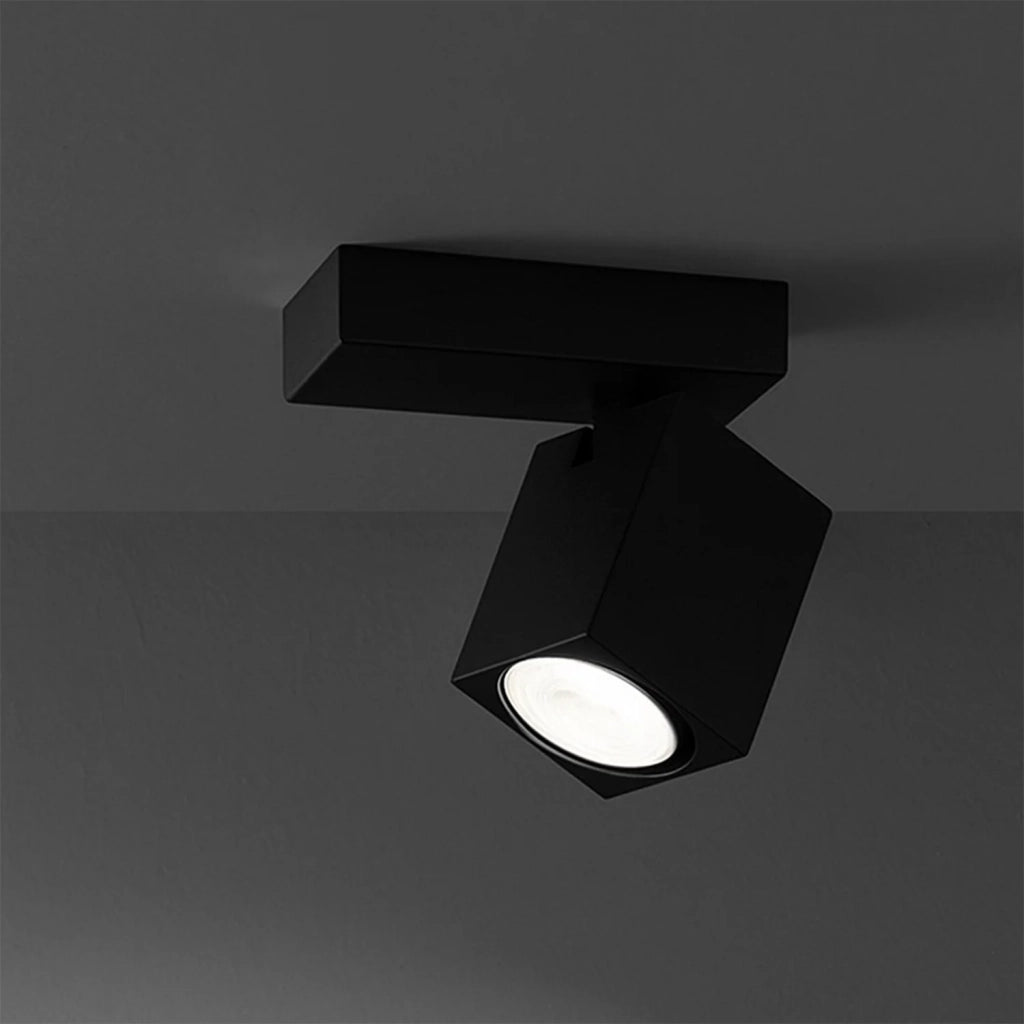 Spot Contemporaneo Oddy Alluminio Nero 1 Luce Gu10
