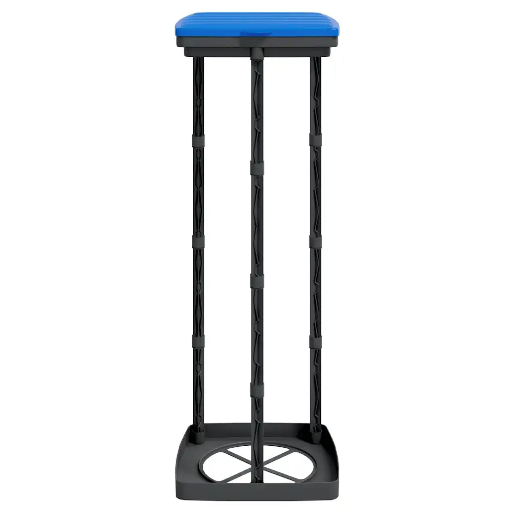 Porta Sacchi Spazzatura 2 pz Nero e Blu 120 L in PP 154980