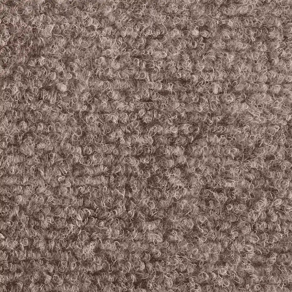 Tappetini per scale autoadesivi 10 pz 56x17x3 cm Marrone Chiaro Semicircolari 149675