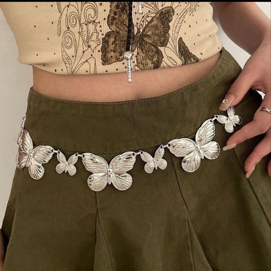 Cintura a Foggia Boho – Adattabile – Accessorio per il Corpo – per Concerti, Festival, Abiti da Sera e Outfit