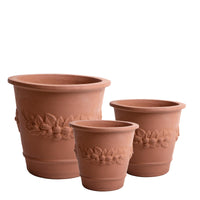 Set 3 Ø 50 39 31 cm Vasi Festonato