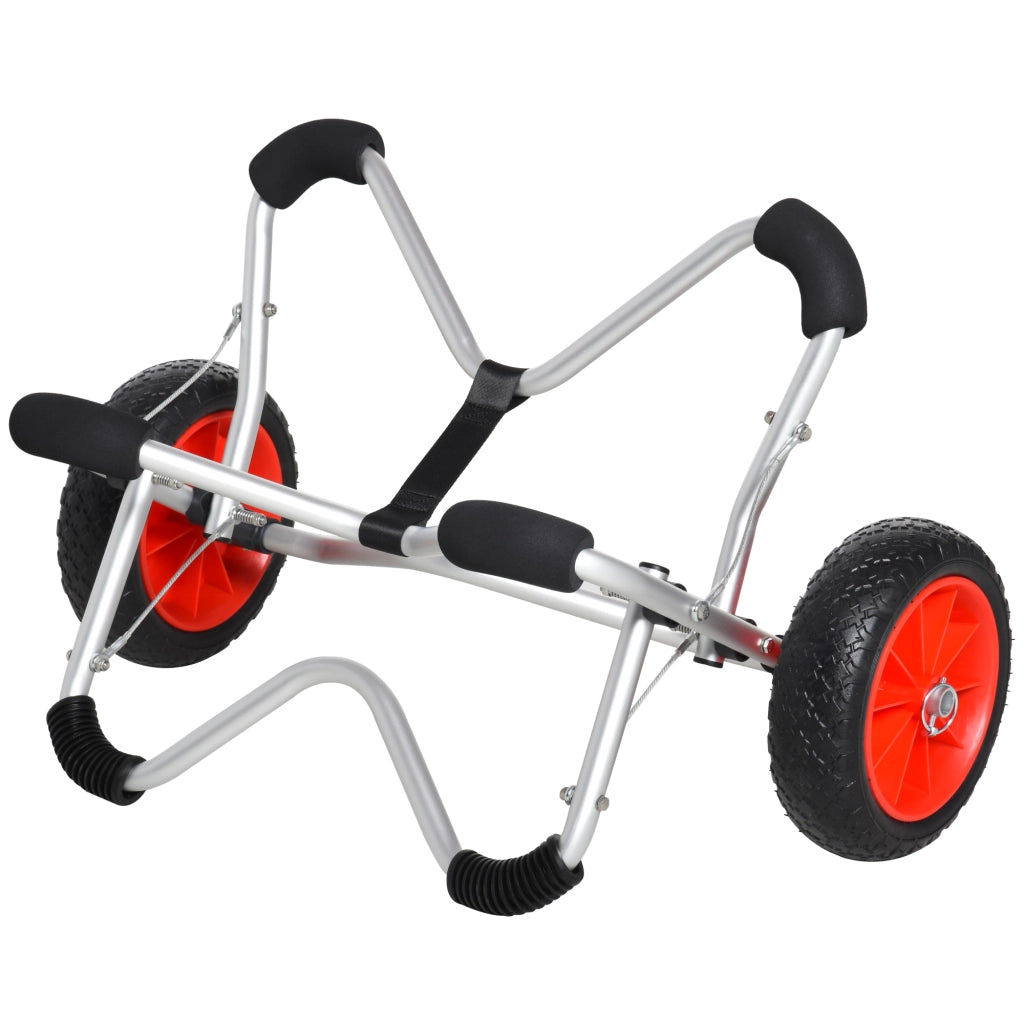 Carrello Folding Pieghevole ¨C Zephmum ¨C Alluminio Argento 75x43x46 cm