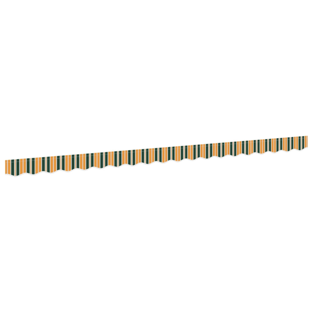 Baldacchino Valance per telaio da 4.5 m Verde e Giallo 4.3x0.2 m