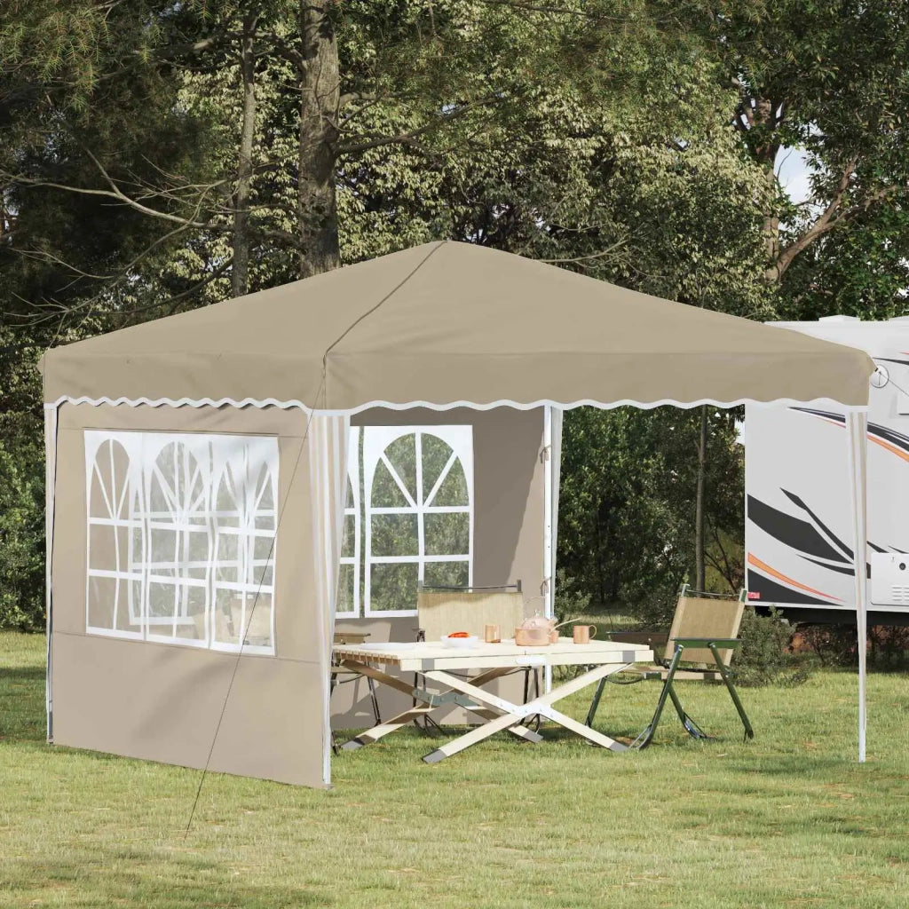 Tenda per feste a pop-up-Gazebo Crema 288 x 288 x 245 cm 608431