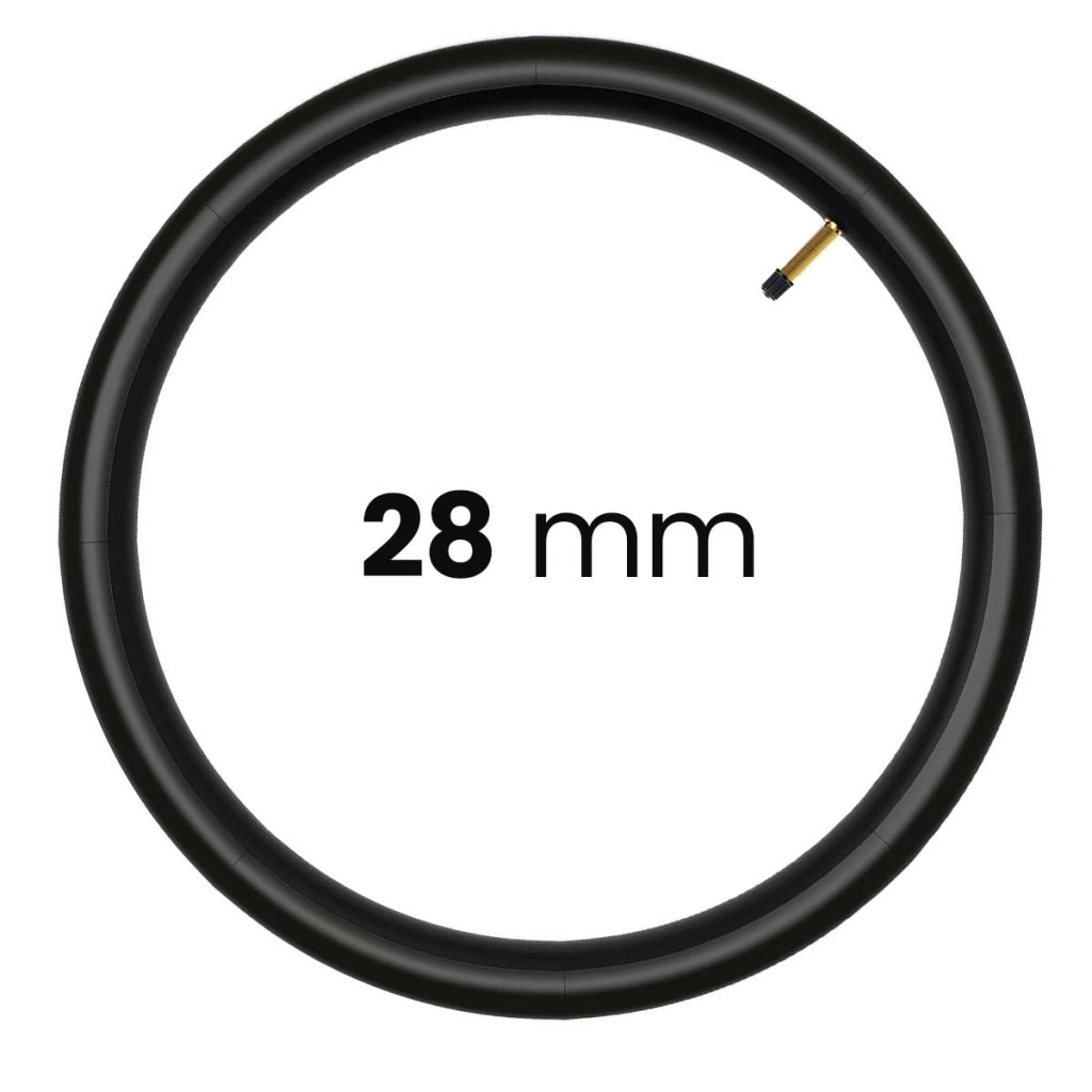 Camera d'aria 700×28C per bicicletta in gomma Resistente Nero Avizar