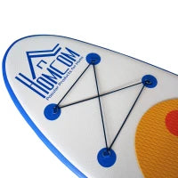 Tavola SUP Gonfiabile Stand Up Paddle con Pagaia Regolabile, Tavola da Surf con Accessori Inclusi, Blu 305x76x10cm