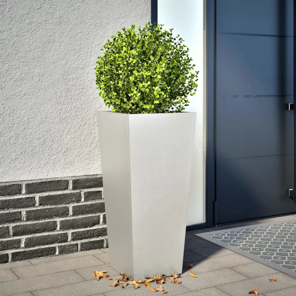 Fioriera da Giardino-Vaso da Esterno 35x35x75 cm in Acciaio Inox