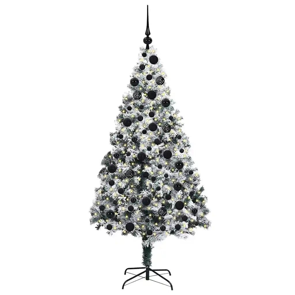 Albero di Natale Artificiale-Albero Natalizio con 300 LED Bianco 180 cm 251563