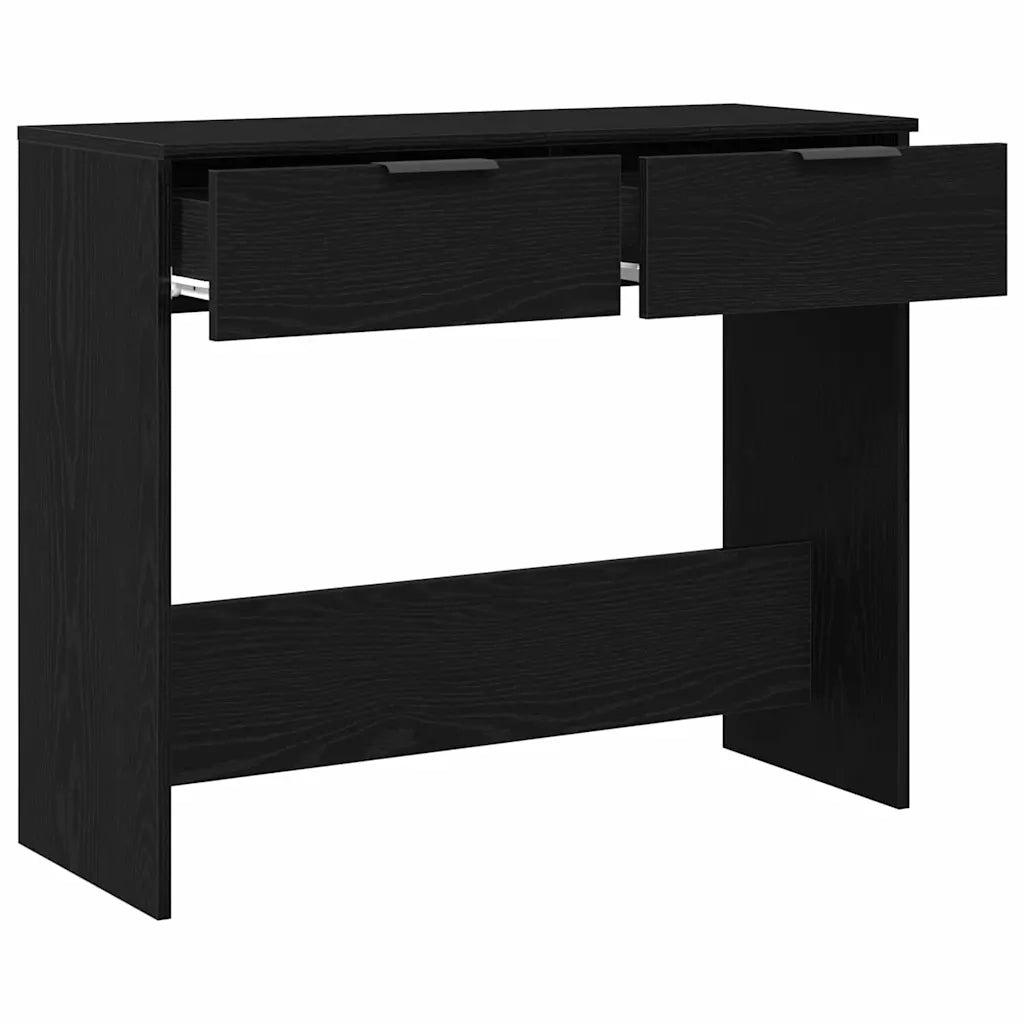 Tavolo consolle Rovere Nero 30 x 36 x 75 cm Legno multistrato 862769