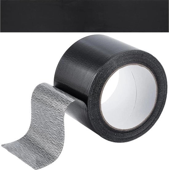 Nastro di fissaggio in tessuto nero da 20m x 80mm - Nastro adesivo impermeabile per tubi e cucito di libreria