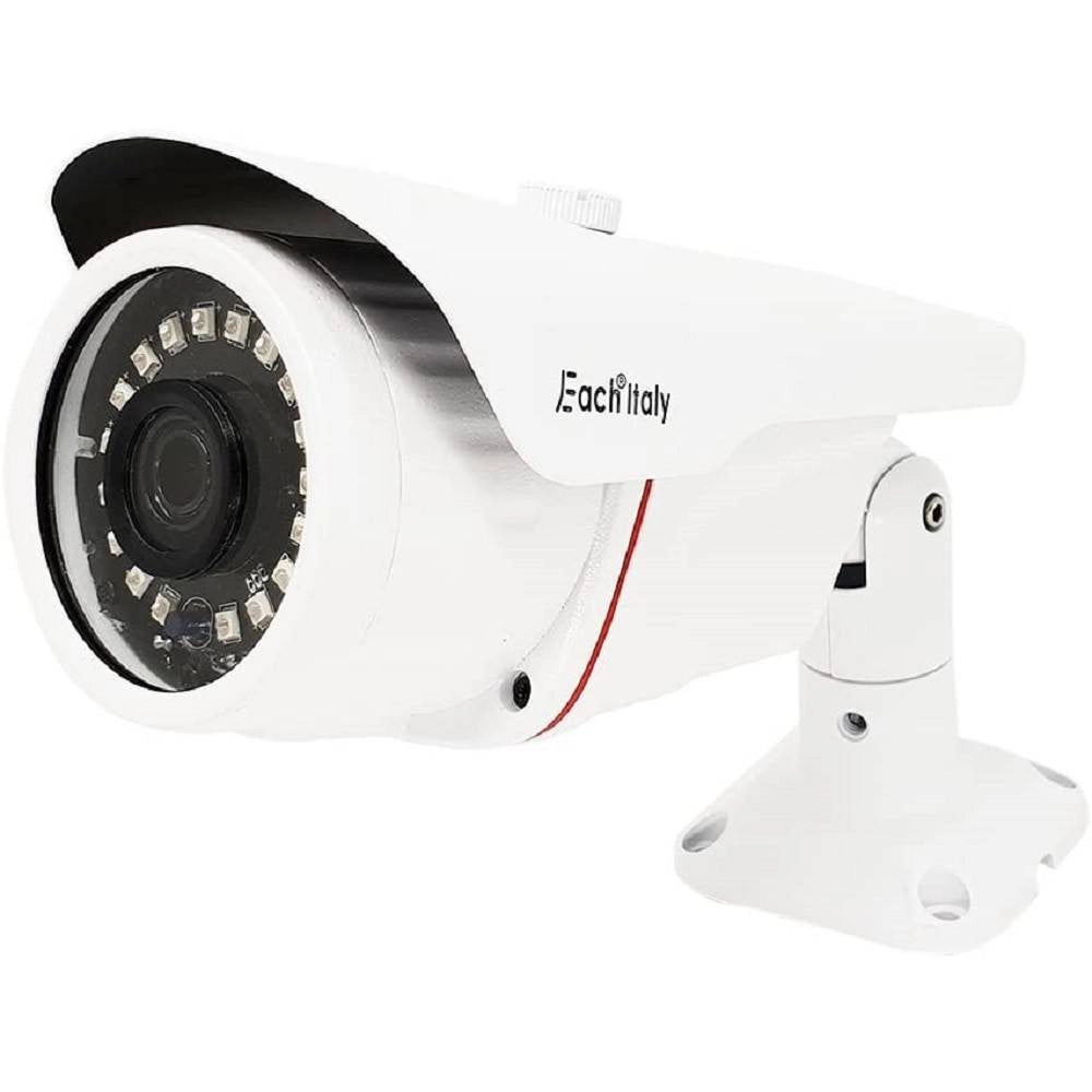 Trade Shop - Telecamera Videosorveglianza 18led Infrarossi Ahd 3mp Ccd Camera Interno Esterno -