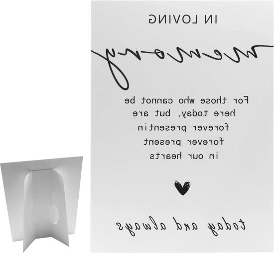 Decorazione di Ricordo Amoroso - Tavolo di Accoglienza per Matrimonio con Tavolo in Piedi - Ricordi di Tavoli di Matrimonio - Ricordo d'Amore per Matrimonio - Decorazione Minimalista per Tavolo di Matrimonio
