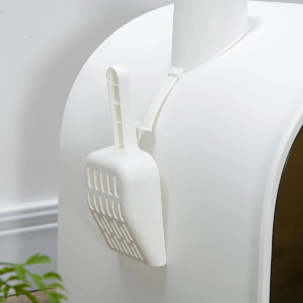 TOILETTE per gatti chiusa 43x44x47 cm Plastica Bianca