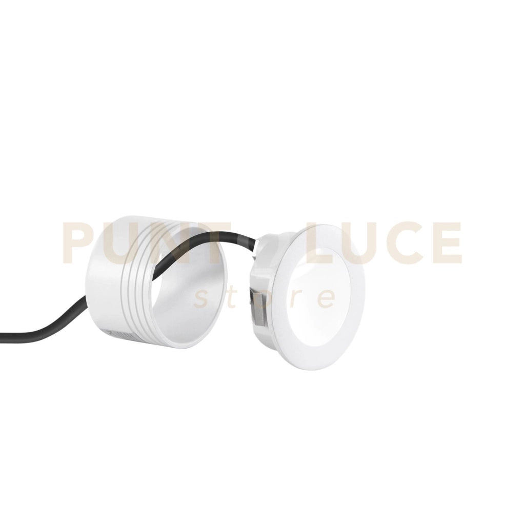 SEGNAPASSI LED ONYX BIANCO TONDO 3W 420LM 4000K IP54 7,4X4,8CM