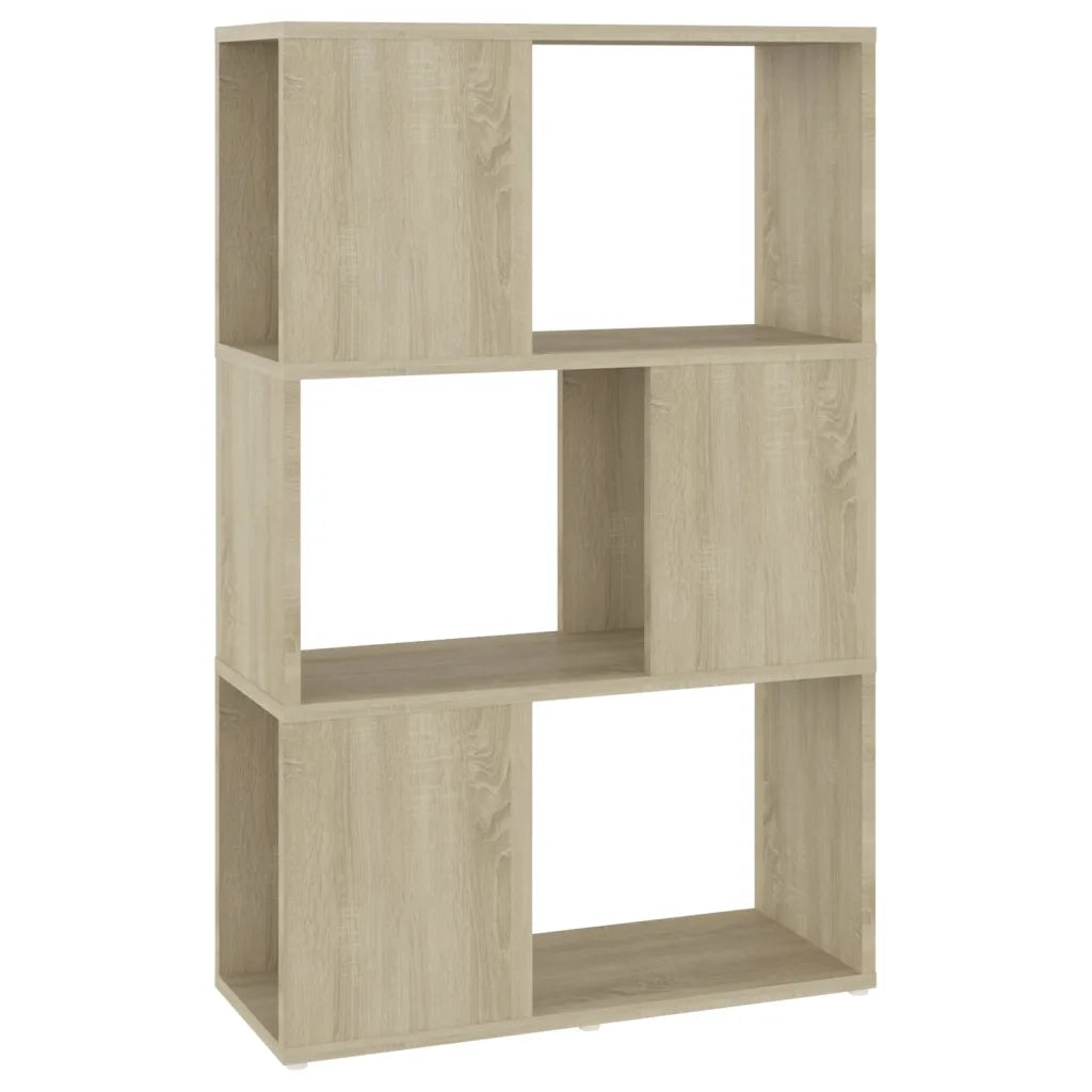 Libreria Divisorio-Scaffale per Libri-Mobile di Stoccaggio Rovere Sonoma 60x24x94 cm in Truciolato