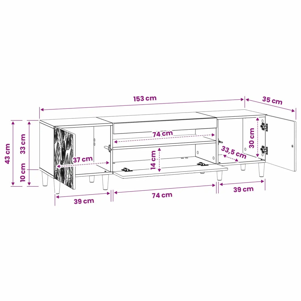 Mobile TV LED Rovere Sonoma Legno ingegnerizzato 897127