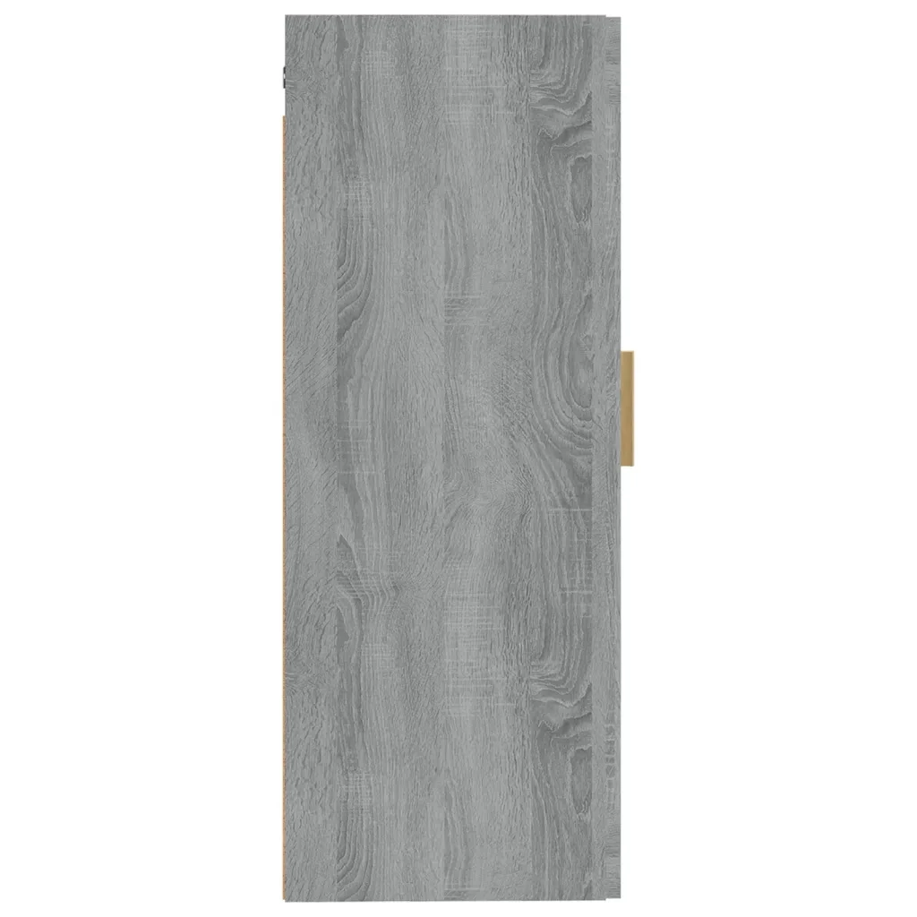 Armadietto a Muro | Mobile a Parete Grigio Sonoma 35x34x90cm in Legno Multistrato