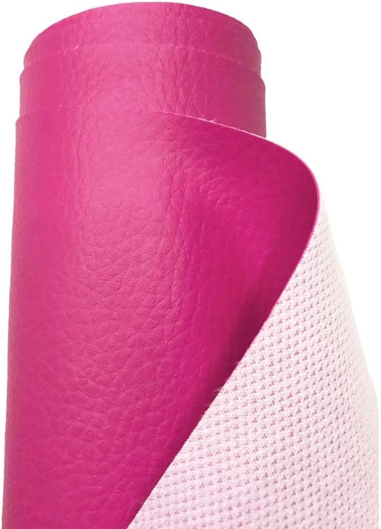 Tessuto imitazione legno correttamente intrecciato impermeabile venduto per metro - 200 cm x 140 cm (rosa)