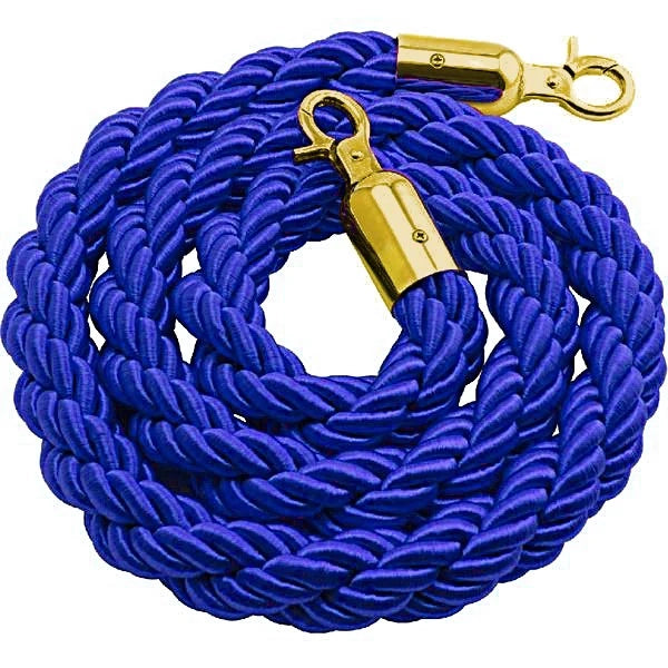 Cordone intrecciato 3mt con moschettoni gold vari colori - Rosso