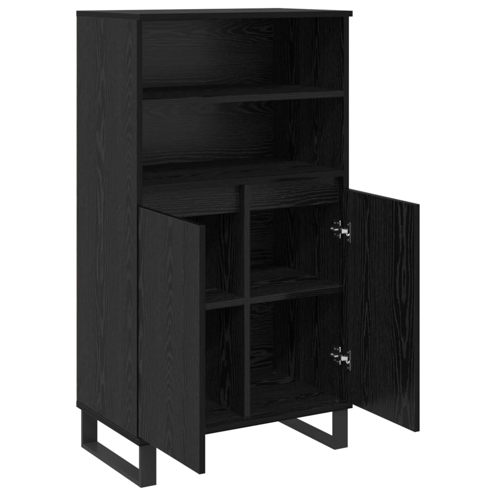 Credenza Nero 60 x 36 x 110 cm Legno multistrato 879622