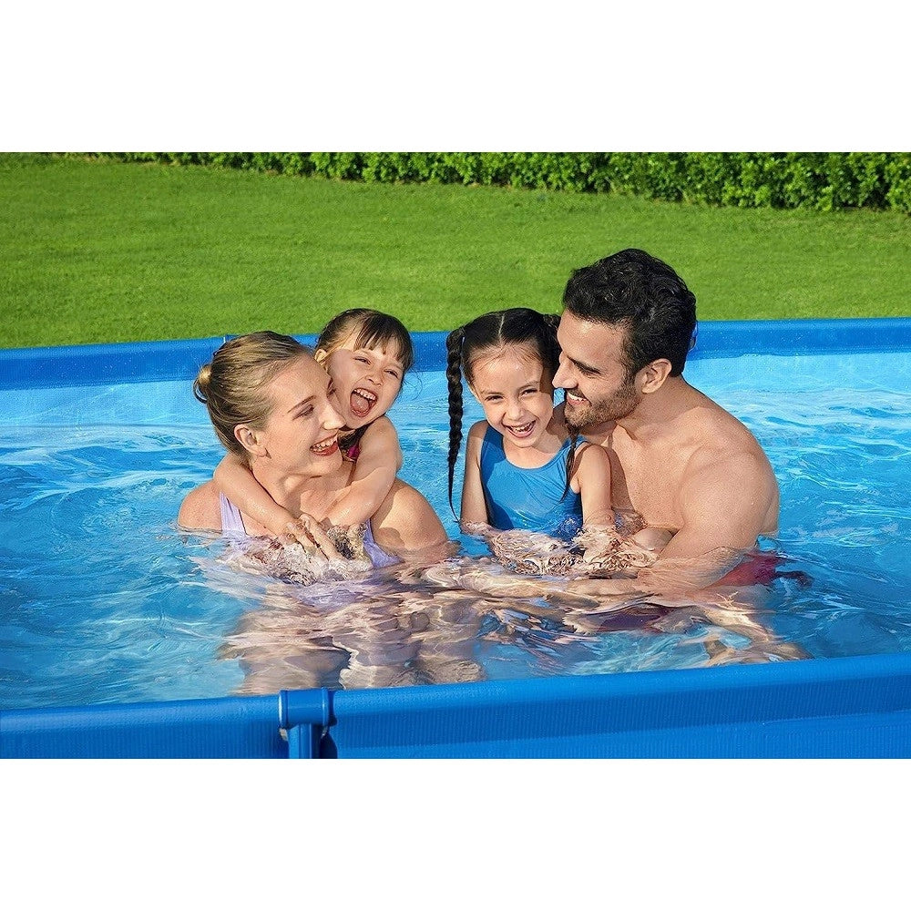 Trade Shop - Piscina Con Bordi Rettangolare 3300lt Fuori Terra Steel Pro 300x201x66 Cm 56404 -