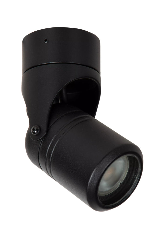 Plafoniera esterna Niort Lucide GU10 max 6W nera IP44