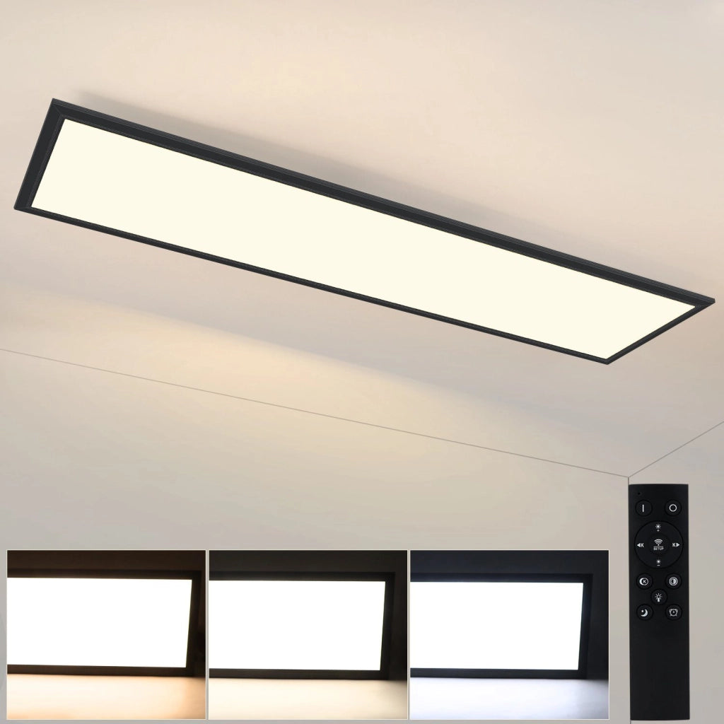 ZMH Lampada da soffitto plafoniera LED piatta dimmerabile telecomando timer 42W