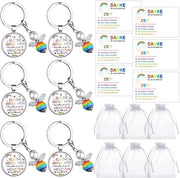 Set di 6 accessori per insegnanti, chiavi con regalo per insegnanti, regalo di addio per l'insegnante, asilo nido, scuola dell'infanzia, catena per chiavi con pietra.