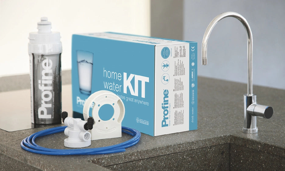Kit MIcrofiltrazione Sotto Lavello 0,5 Micron Antibatterico Depuratore Acqua Profine Silver Medium 5 lt/min