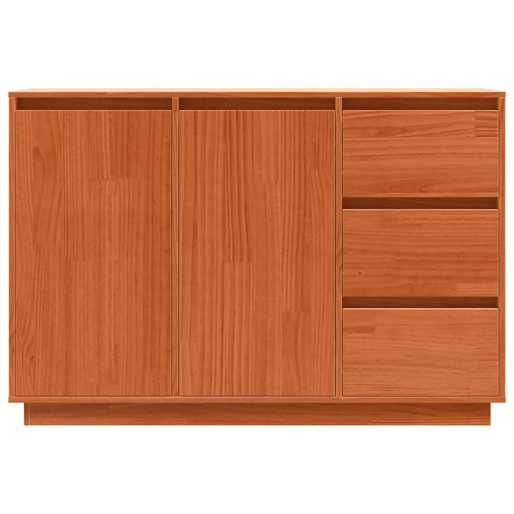 Credenza-Buffet-Armadio da cucina Rovere Marrone 111 x 34 x 75 cm Pino massello