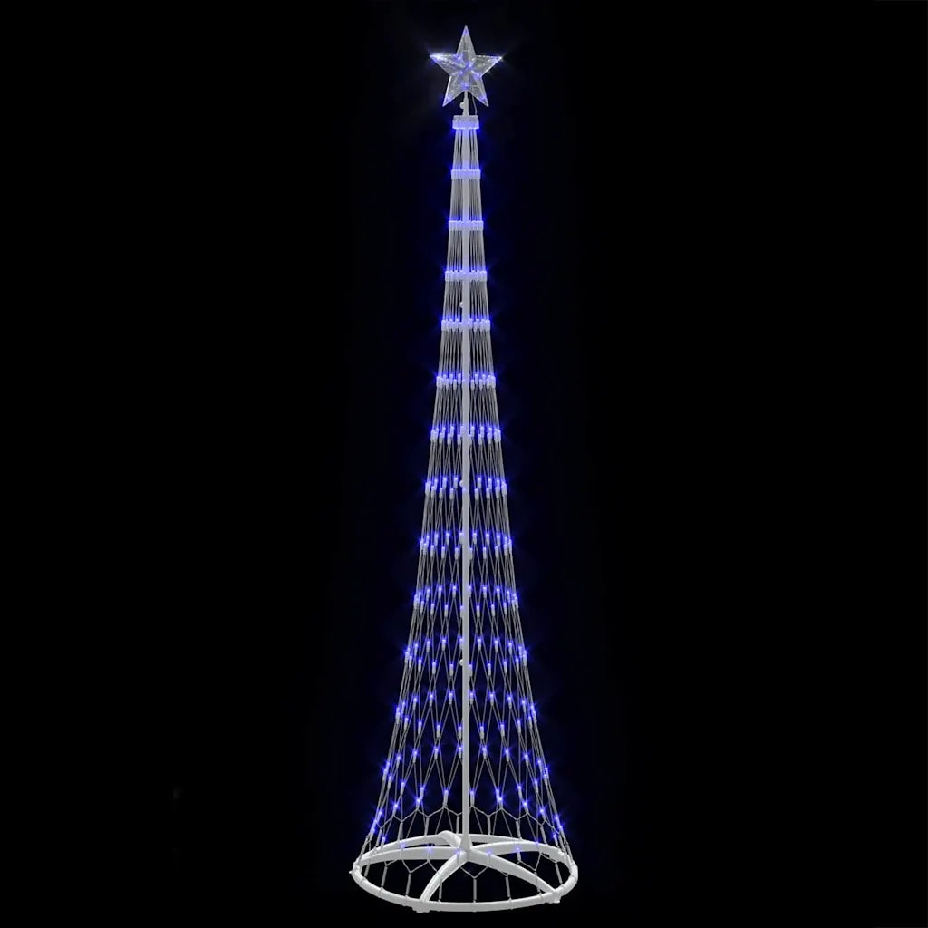 Albero di Natale LED con 290 LED Blu 250 cm Metallo