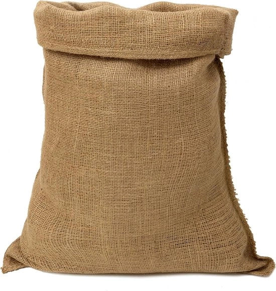 Borsa in juta - Dimensioni 80 x 50 cm - Made in Italy - Materiale naturale - Arredamento DIY per giardino, magazzino, feste
